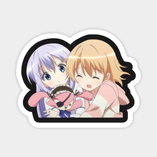 Cocoa and Chino Hug Magnet