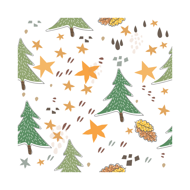 Spruce Pattern by Kristina Stellar Scandinavian Land