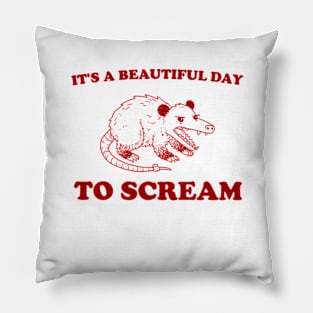 Screaming Possum Pillow