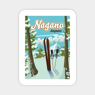 Nagano Japan Ski poster Magnet