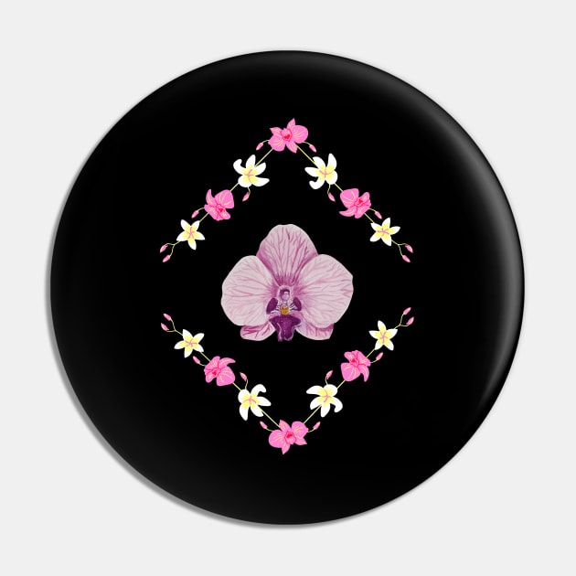 Orchid Pin by InspirationalDesign