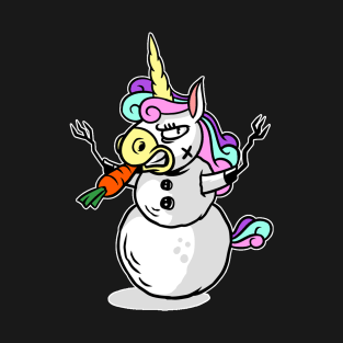 Angry Snow Unicorn T-Shirt