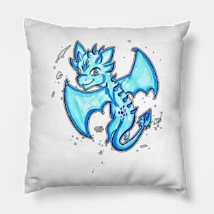 Blue dragon Pillow