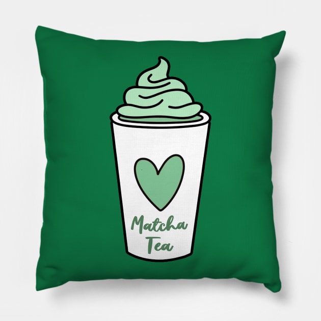 Matcha tea Pillow by LadyOfCoconuts