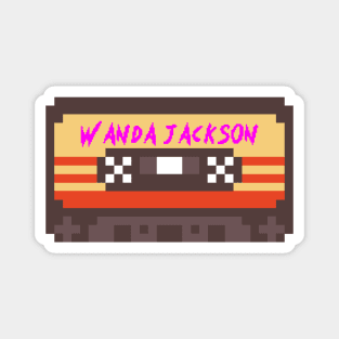 Wanda Jackson 8bit Cassette Tape Magnet