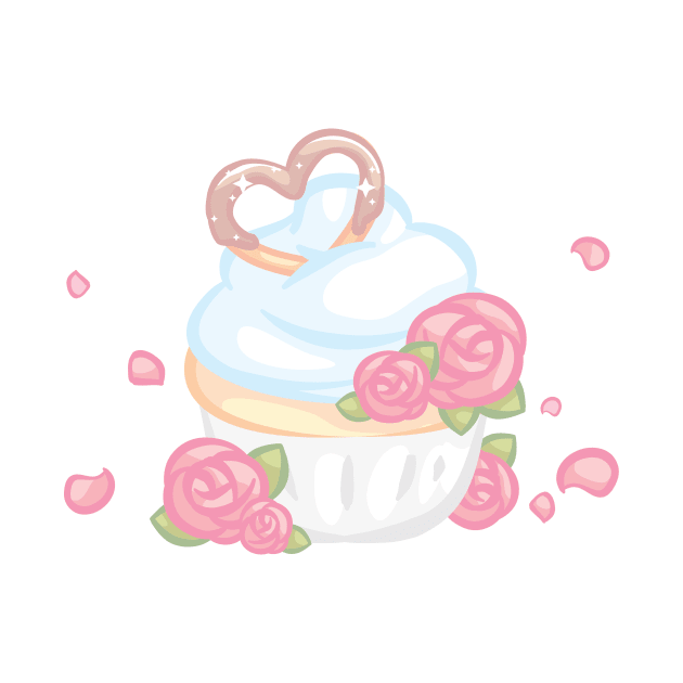 Heart Pretzel Cupcake by cSprinkleArt