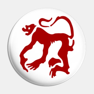 Koloman Moser Angry Monkey Pin