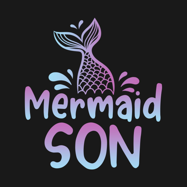 Discover Mermaid Son Funny Mermaid Birthday Matching Family - Mermaid Family - T-Shirt