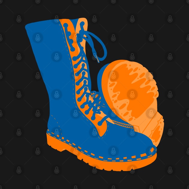 Dr. Martens - Blue & Orange by The3rdMeow
