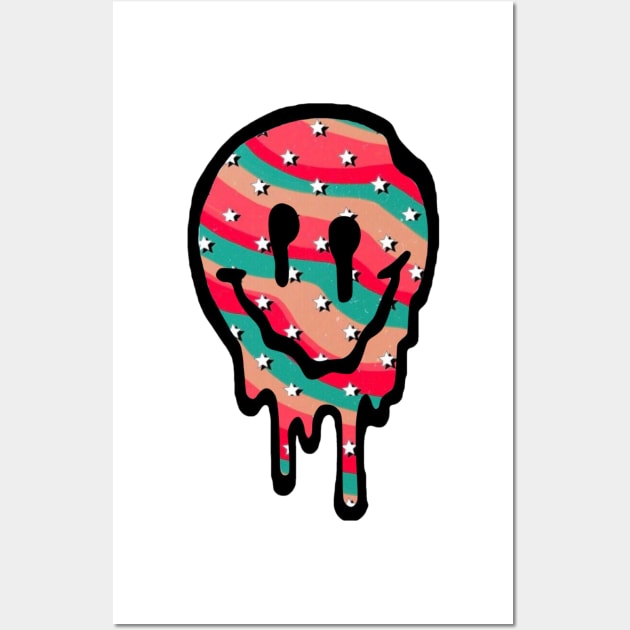 Drippy Smiley Face Wall Art