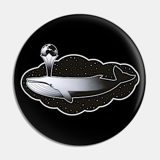 Space Whale Pin