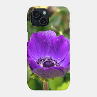 Purple Tulip Flower Amidst Greenery Phone Case