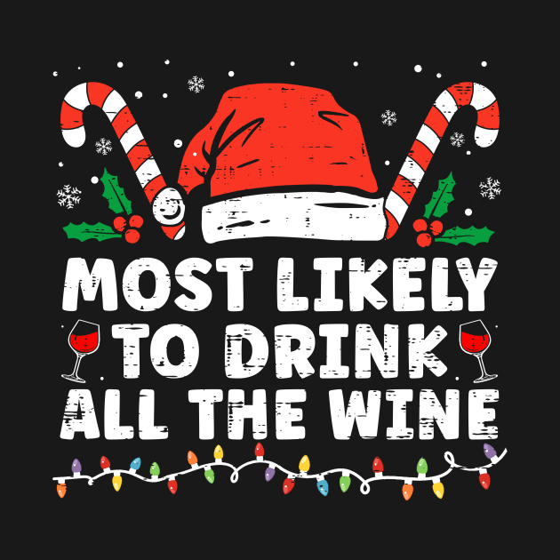 Most Likely To Drink All The Wine Family Christmas by unaffectedmoor