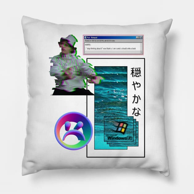 Yung lean Vaporwave aesthetics Pillow by Simonpeters98