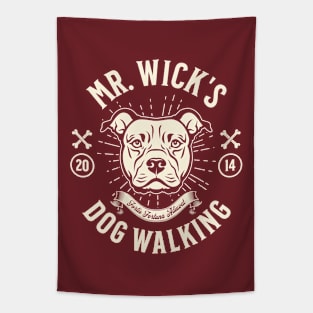 Mr. Wick's Dog Walking Tapestry