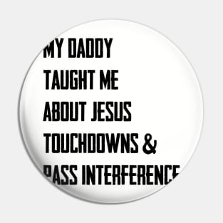 Football & Jesus Pin