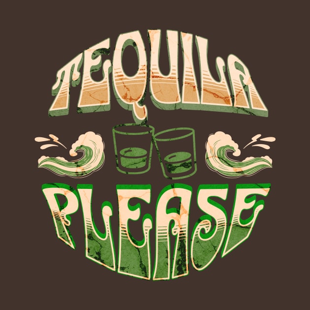 Tequila Please - Round Design For Tequila Lovers by AlanPhotoArt