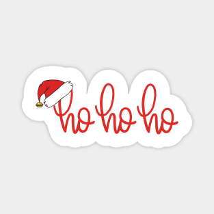 Ho Ho Ho - Santa hat - Christmas Magnet