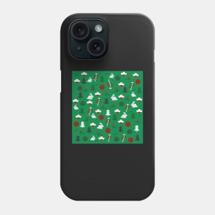 Christmas joy with little rabbits Phone Case