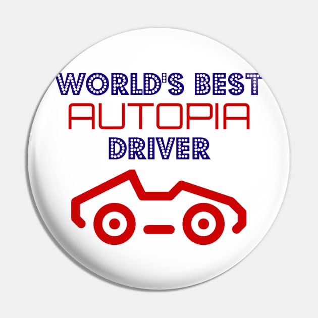 World's Best Autopia Driver Pin by StarsHollowMercantile