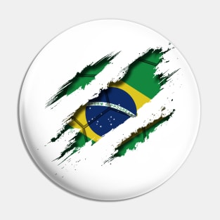 Brazil Football Pin