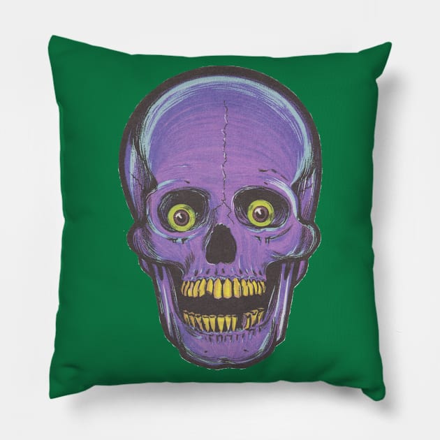 Skull [Purple] Pillow by liquidplatypus