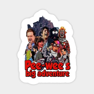 Pee wee herman tee Big adventure 80s movie Magnet