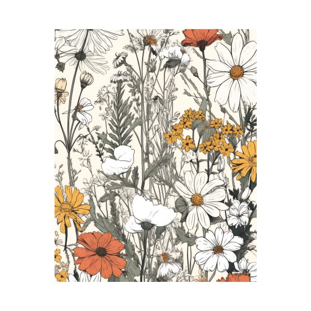 Wildflowers - Botanical Bliss 06 by Floral Decor Shop