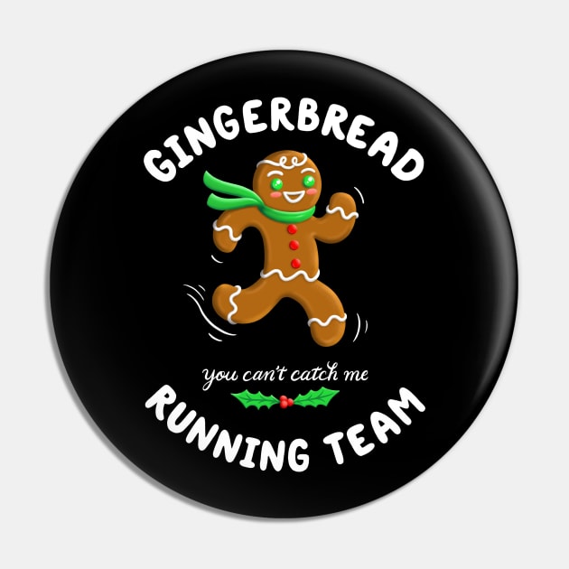 Gingerbread Running Team Pin by LEvans