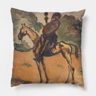 Don Quixote oil on canvas Pillow