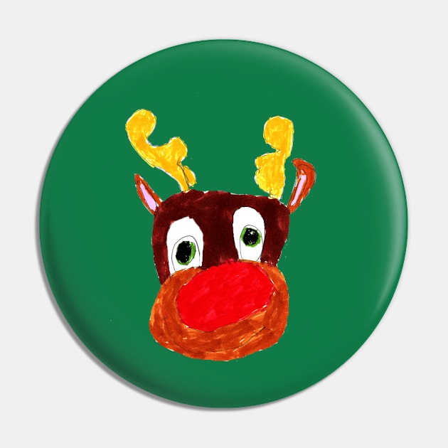 Rudolph Kid Drawing Pin by Kids’ Drawings 