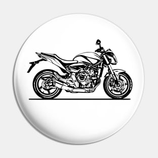 Hornet CB600F 2011 Motorcycle Sketch Art Pin