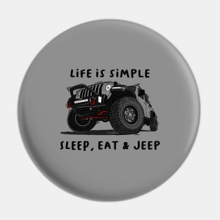 American Jeep Grey Pin