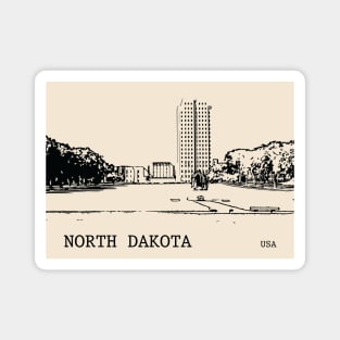 North Dakota State USA Magnet