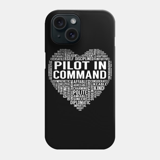 Pilot In Command Heart Phone Case by LotusTee