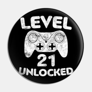 Level 21 21st Video  Birthday Pin