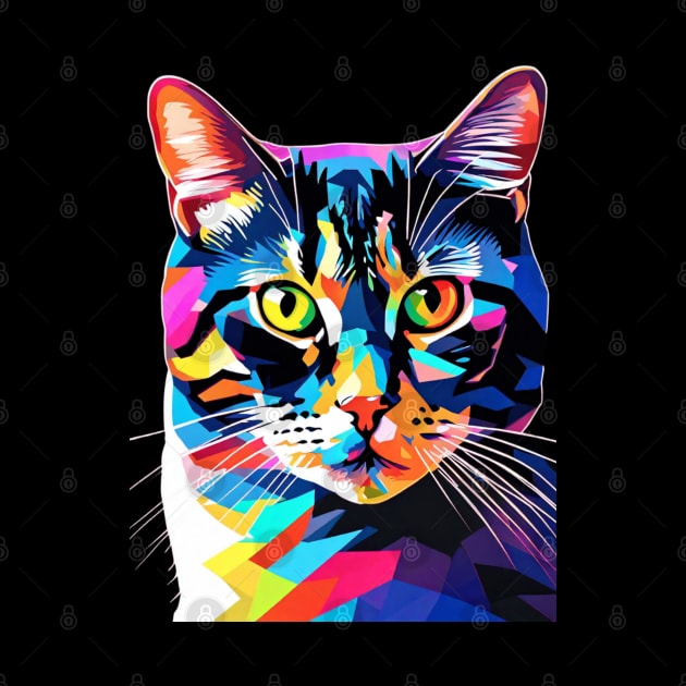 American Shorthair Pop Art by VALCO