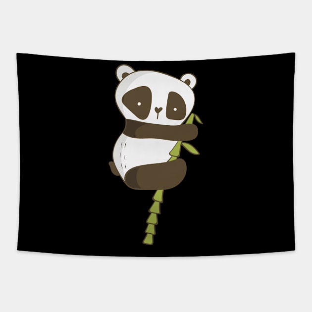 Cute Panda Tapestry by StarsDesigns