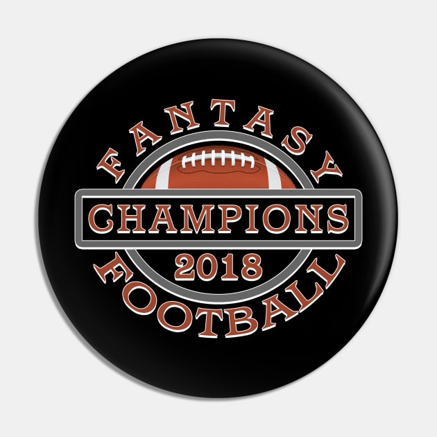 Fantasy Football League Champions 2018 Pin by TeeCreations