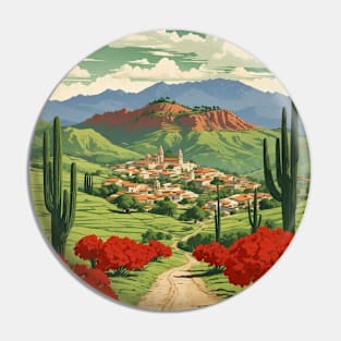 Tapalpa Jalisco Mexico Vintage Tourism Travel Retro Pin