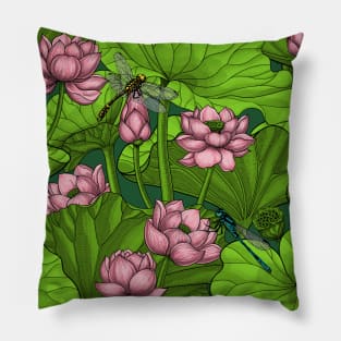 Lotus garden Pillow