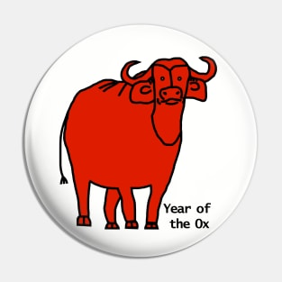 Year of the Ox Red Pin