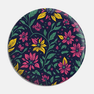 floral pattern design, colorful pattern design Pin