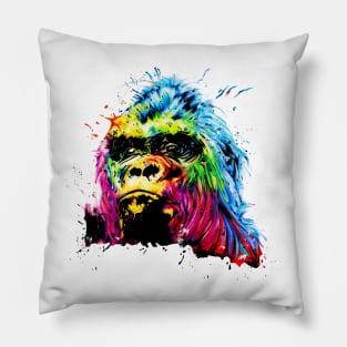 Rainbow Gorilla Pillow