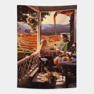 Sunday Morning Pancakes Tapestry