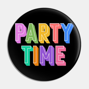 PARTY TIME (Confetti) Pin