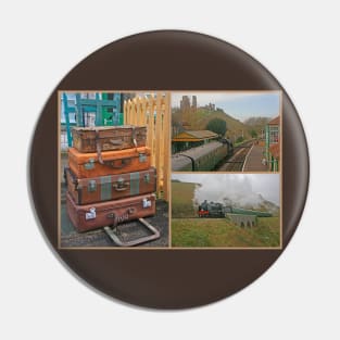 Left Luggage Collage Pin