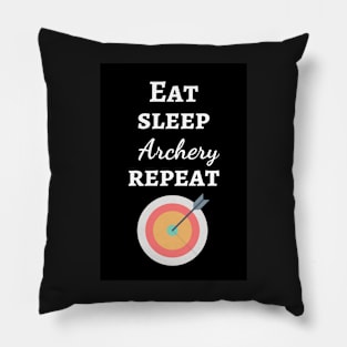 Eat Sleep Archery Repeat Pillow