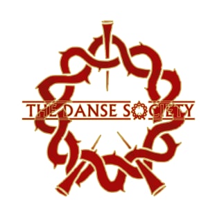 Danse Society Logo - Red And Gold. T-Shirt