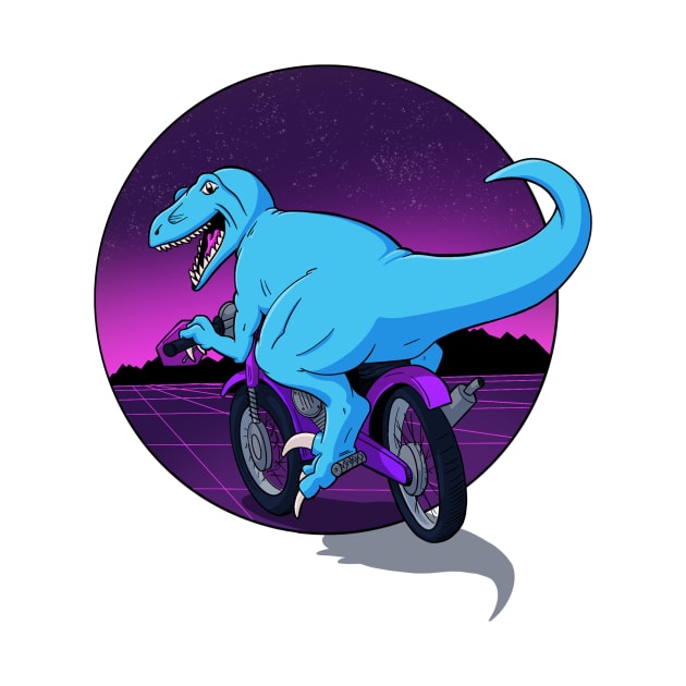 Dirtbike Dino by beopots